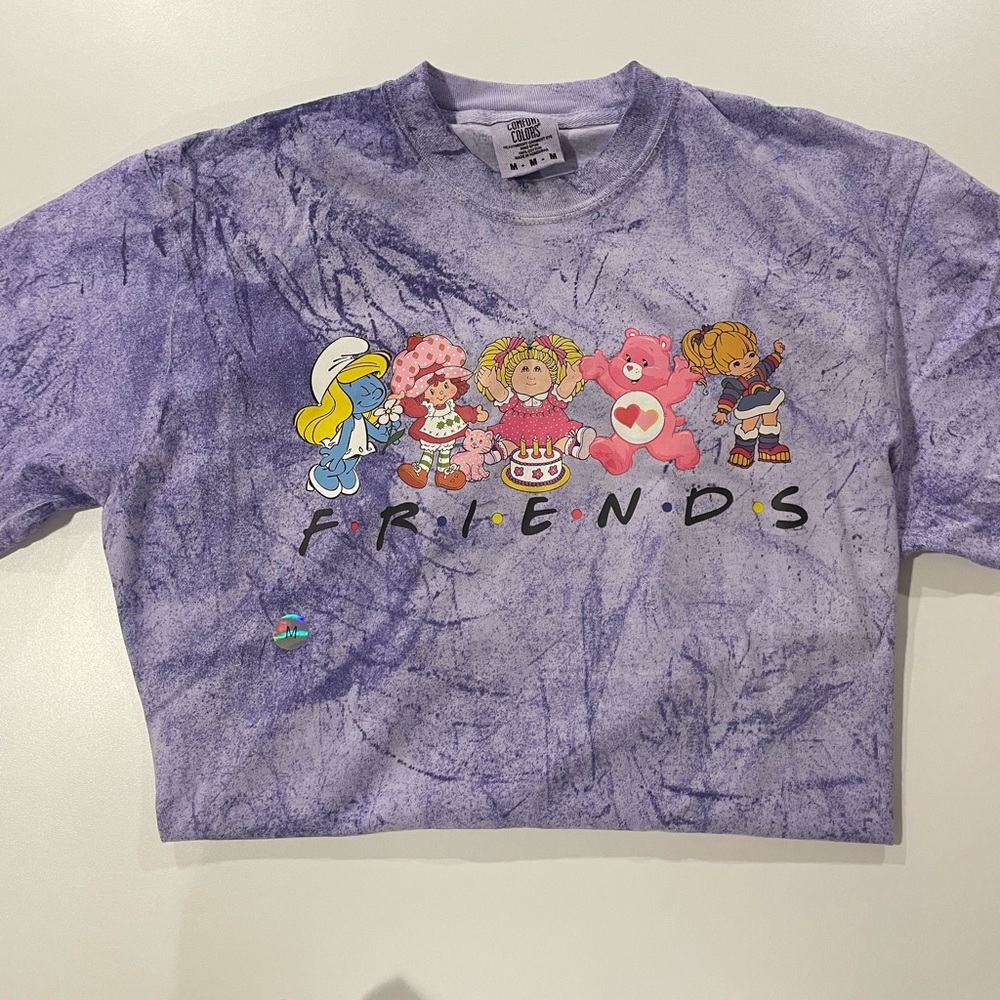 80’s FRIENDS PURPLE DYED Unisex T-Shirt, Size Medium